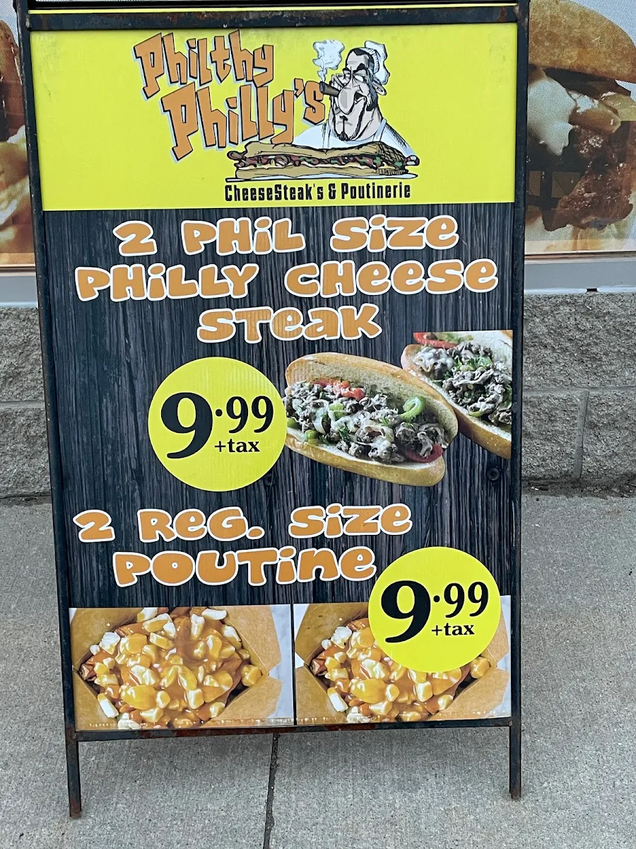 Menu, Philthy Philly's