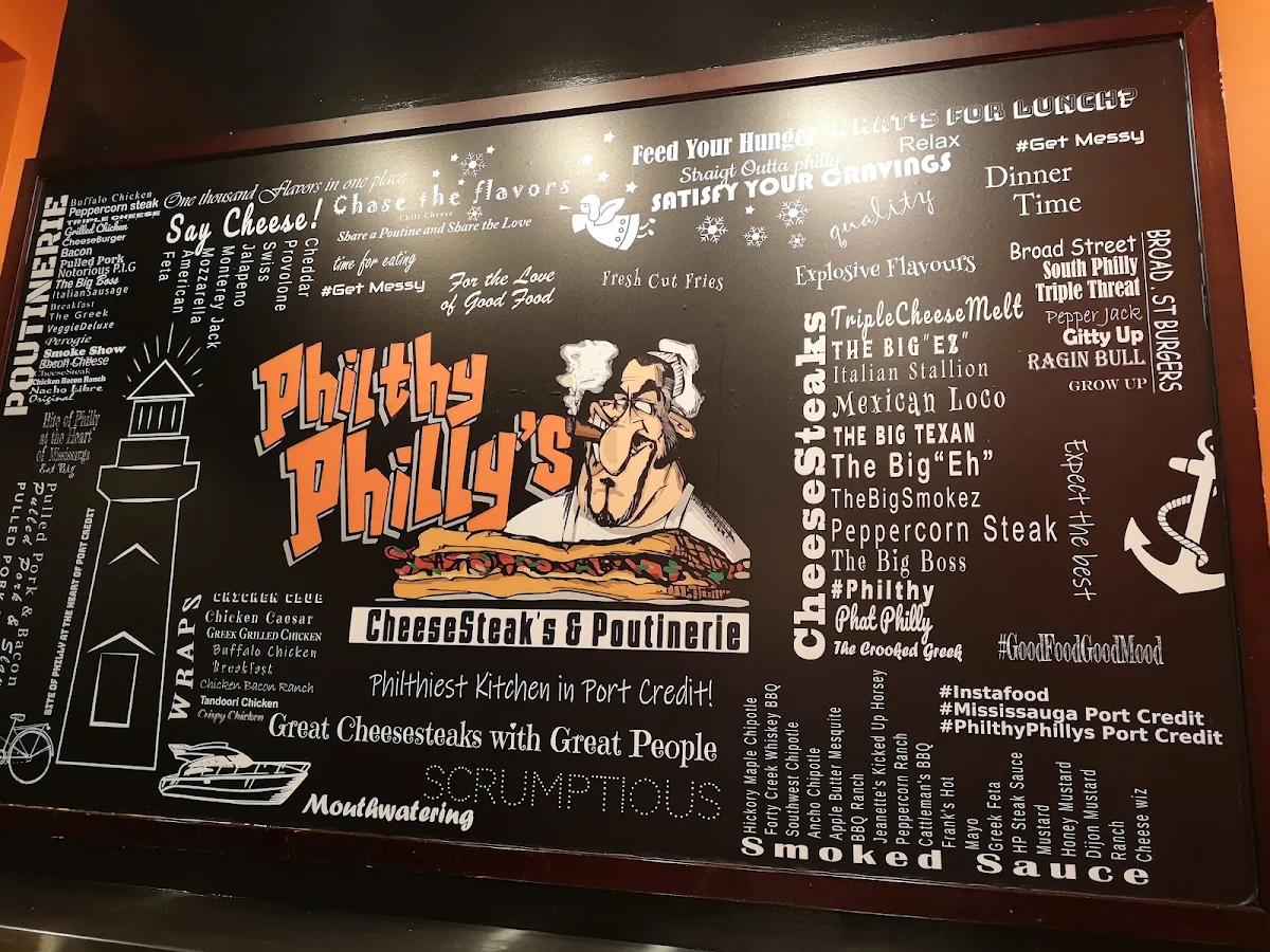 Menu, Philthy Philly's
