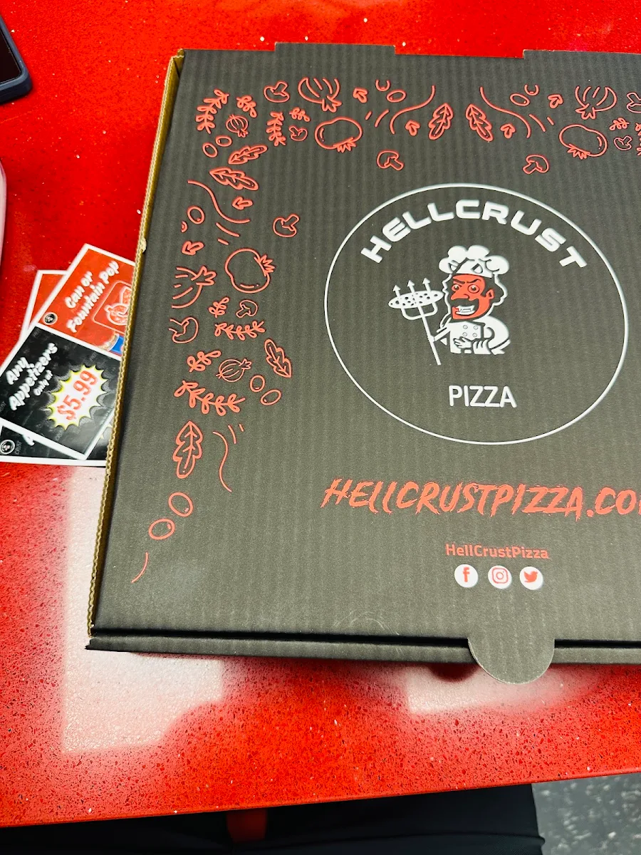 Menu, HellCrust Logan Ave, Langley