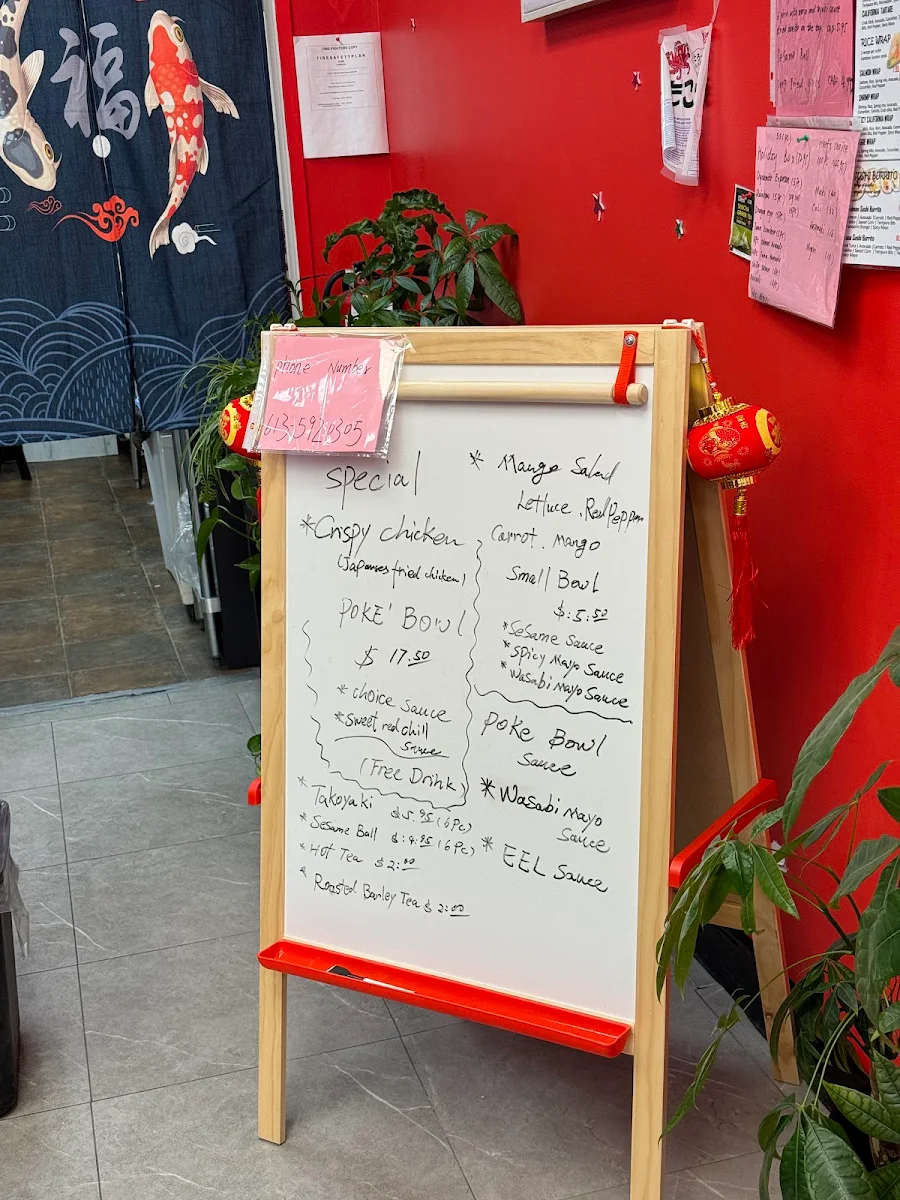 Menu, Yu Sushi N Poke Kanata