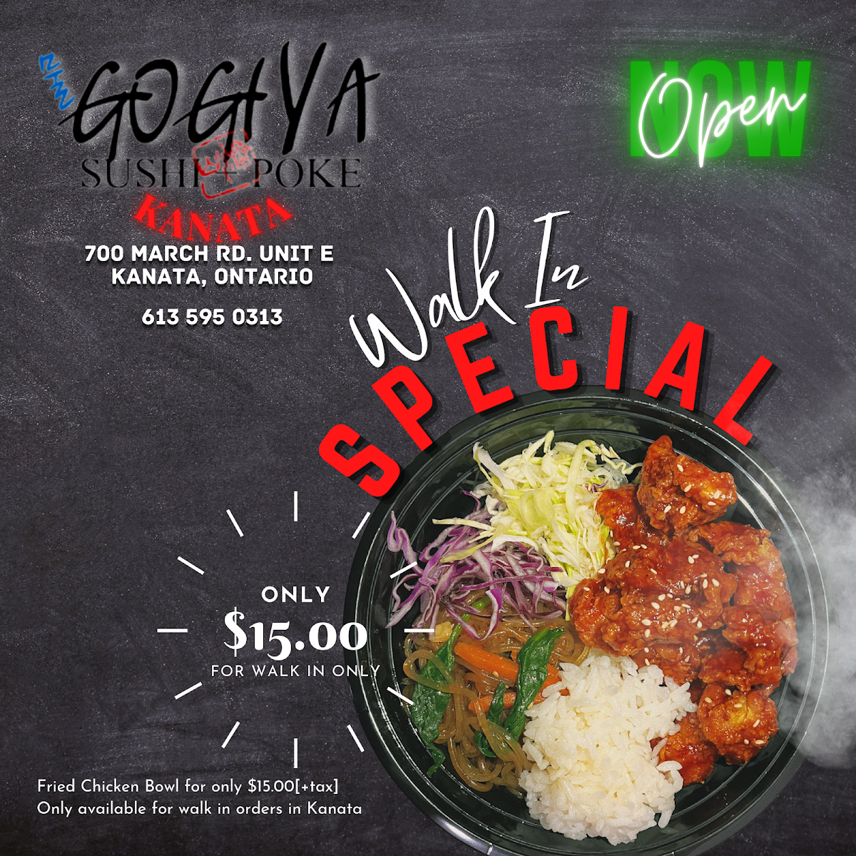 Menu, Yu Sushi N Poke Kanata