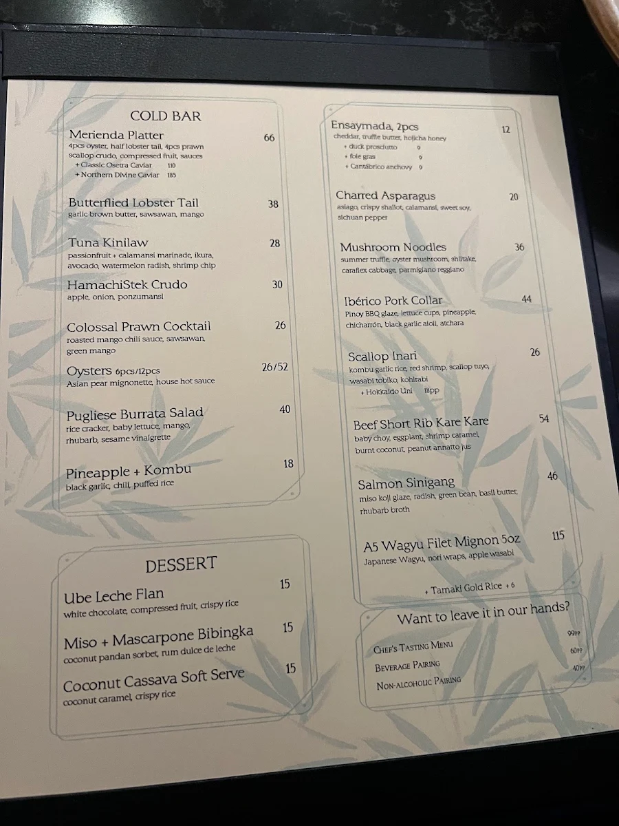 Menu photo 1