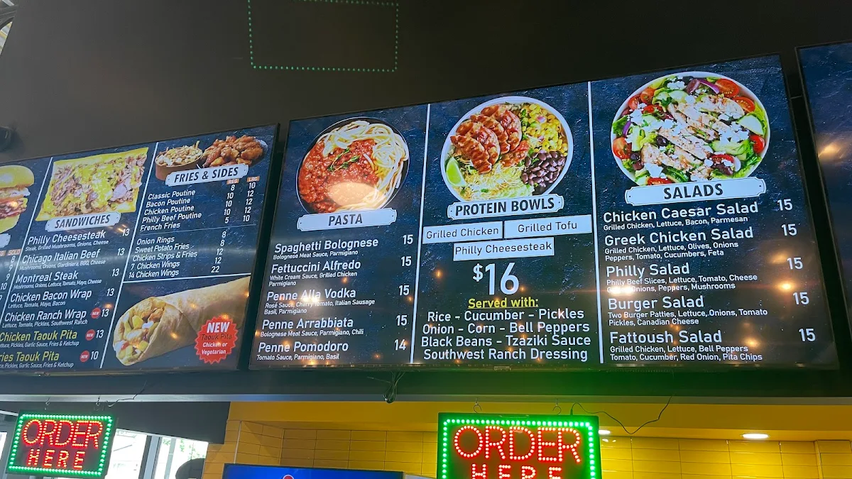 Menu, Marcello's