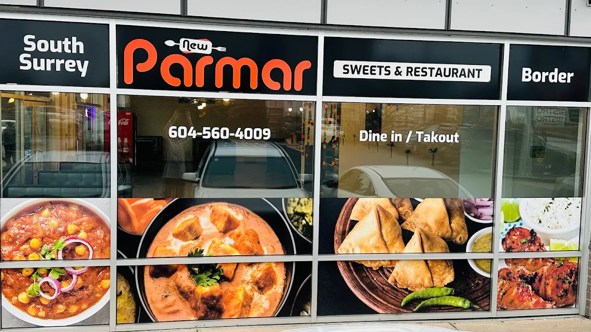 Menu, New Parmar Restaurant & Catering