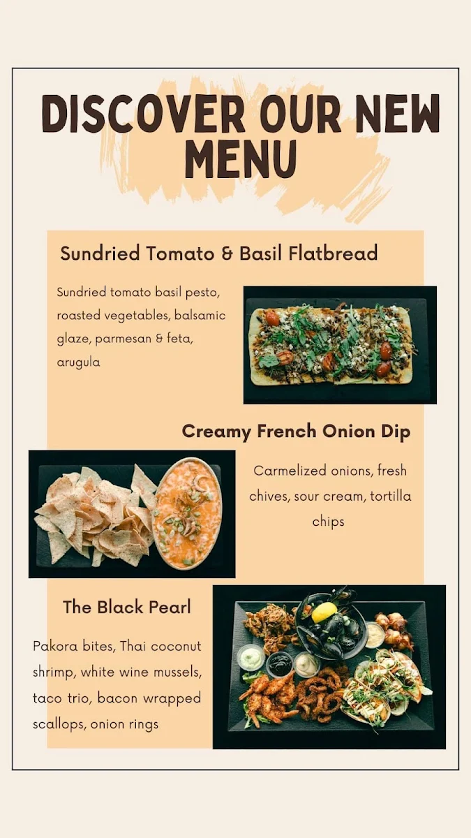 Menu, The Dory Pub & Restaurant