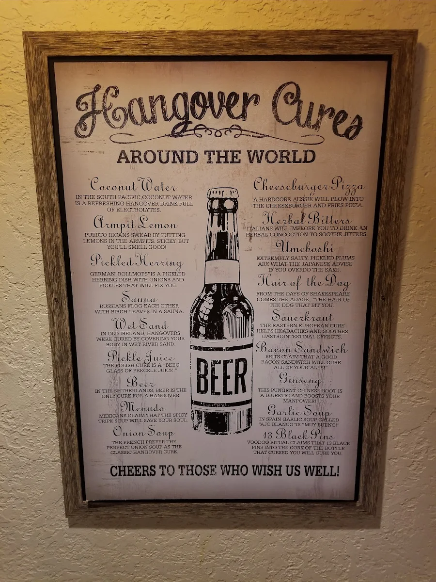 Menu, Studs Lonigans Pub