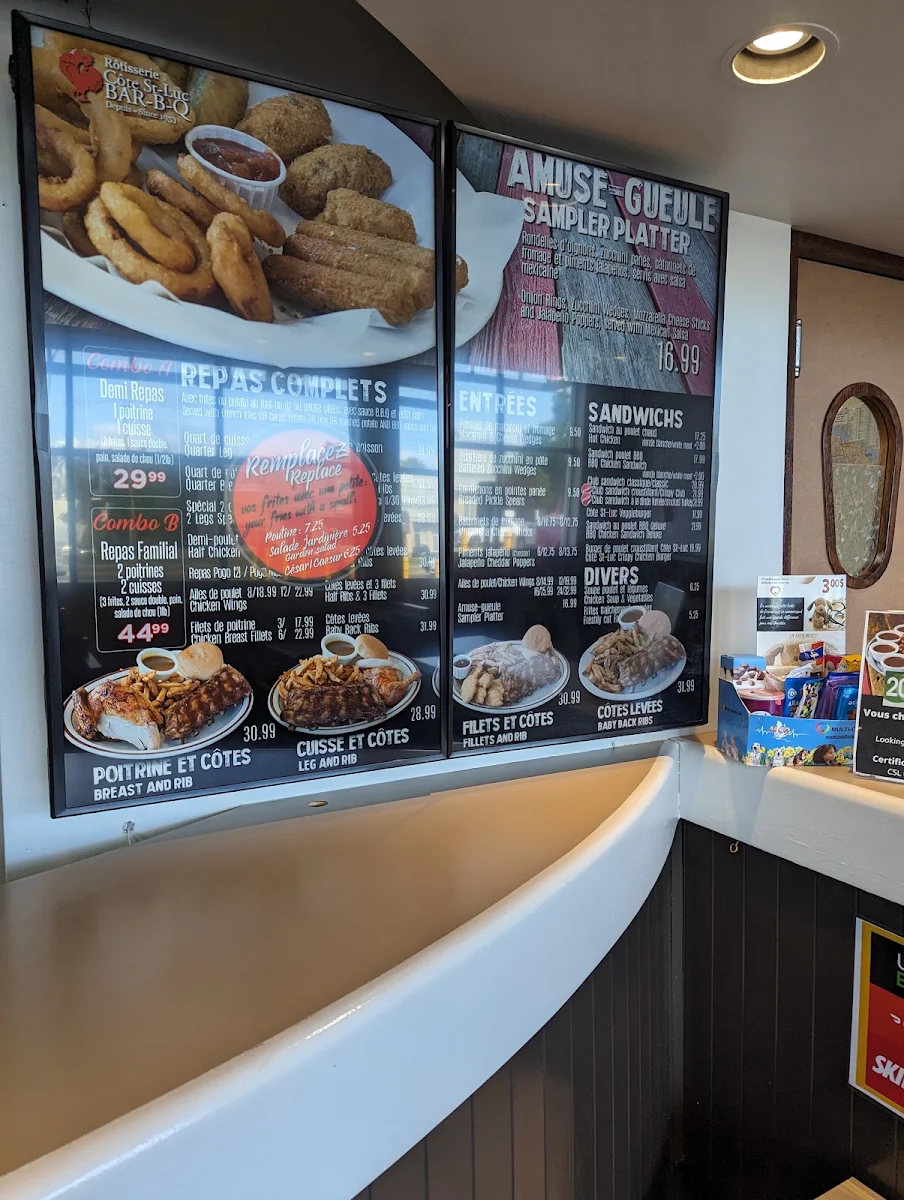 Menu, Côte St Luc BBQ - NDG