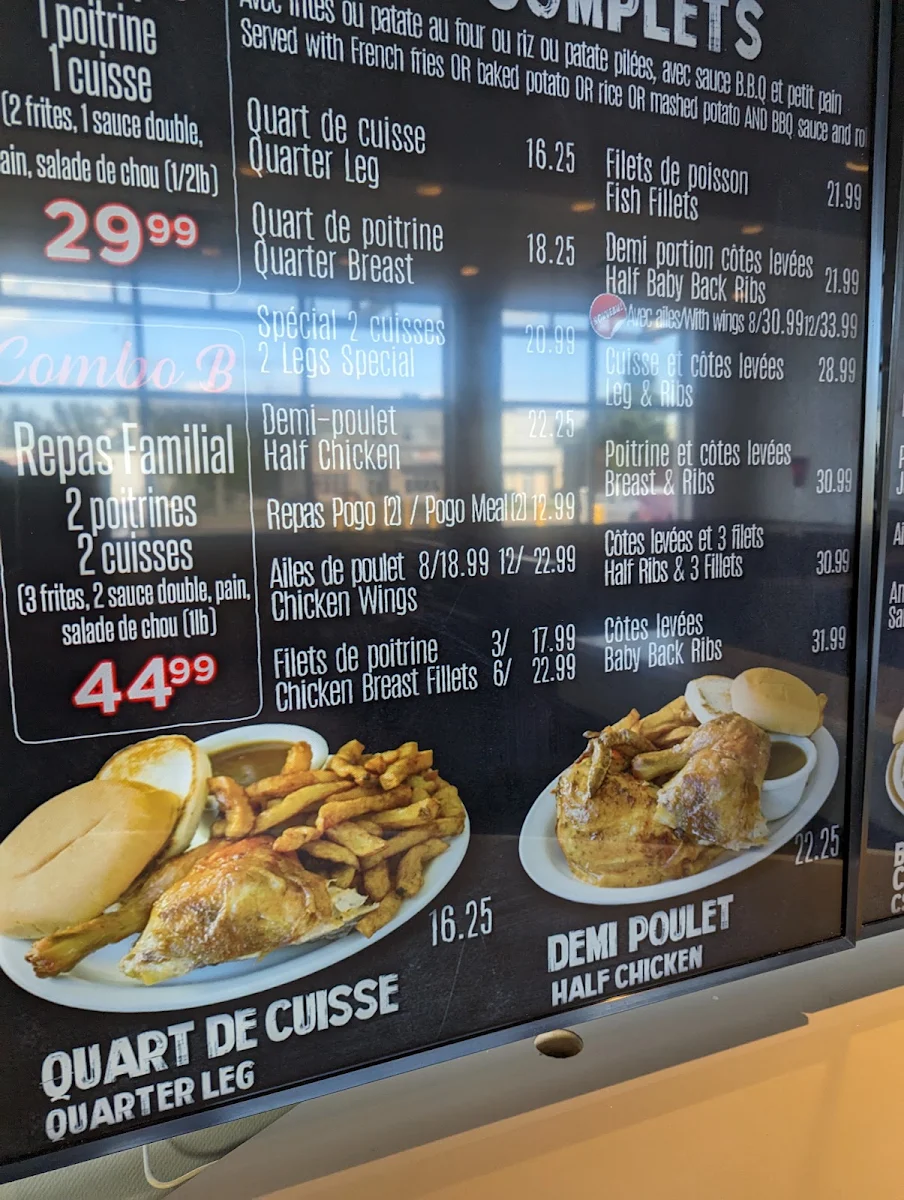 Menu, Côte St Luc BBQ - NDG