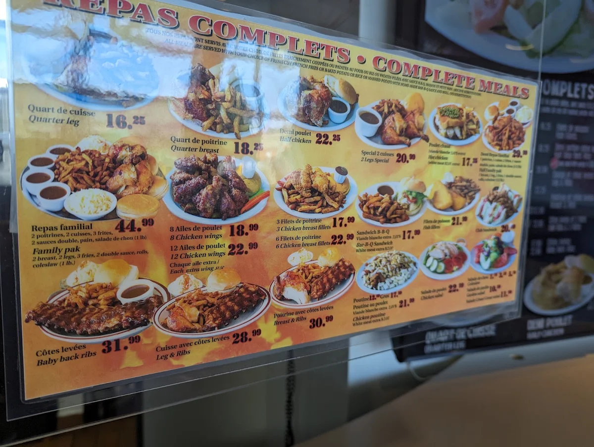 Menu, Côte St Luc BBQ - NDG