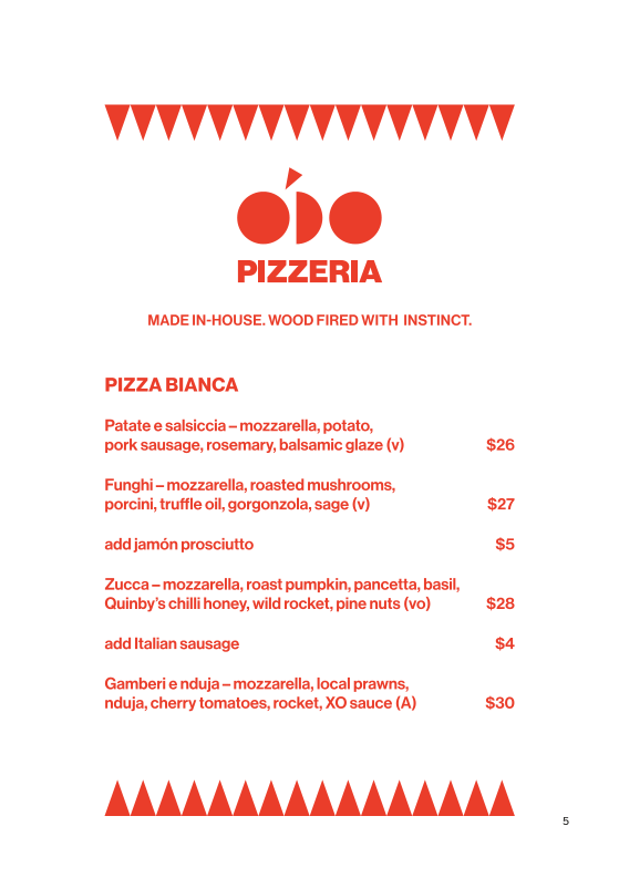 Menu, Cloudland