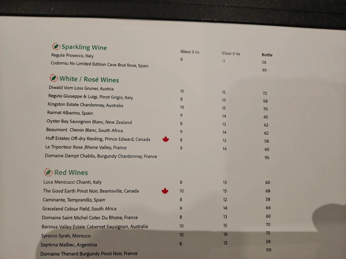 Menu, Thali