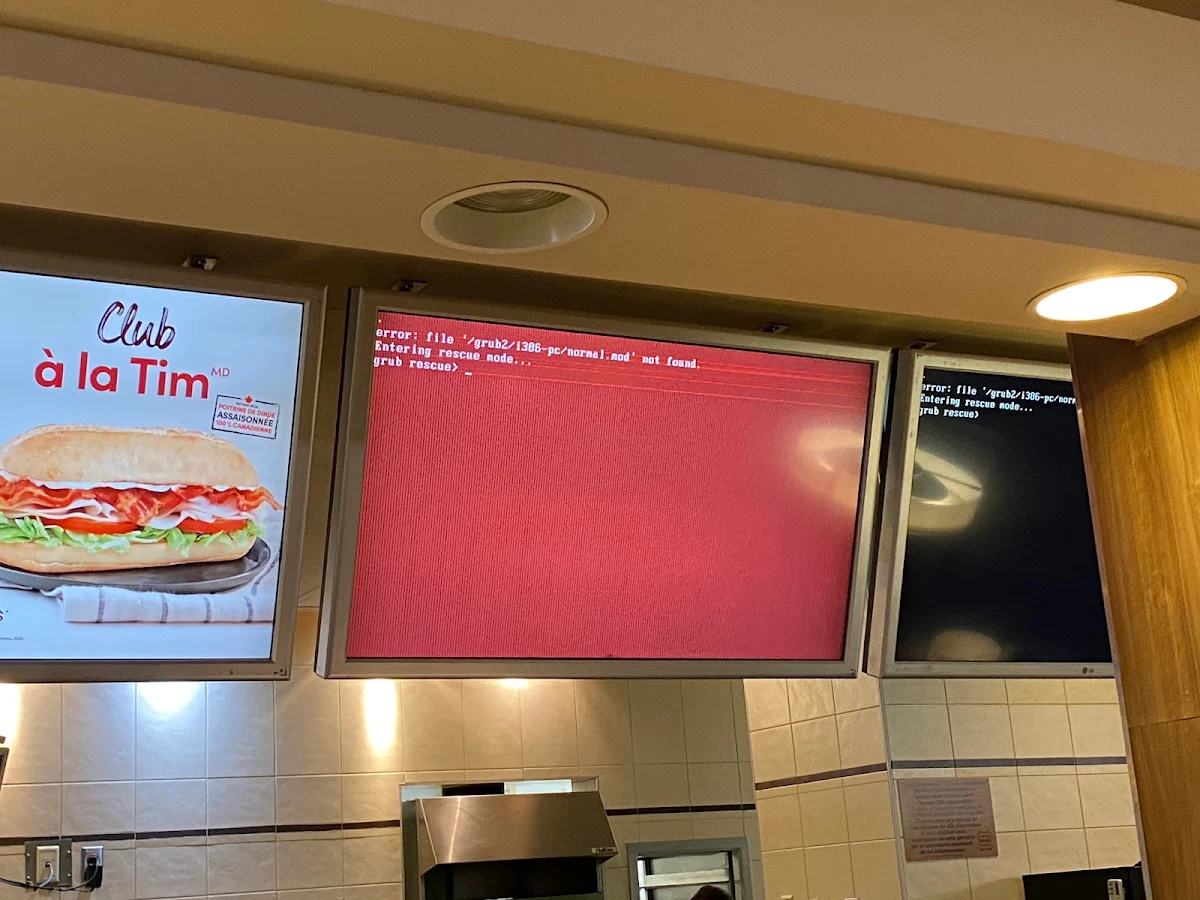 Menu, Tim Hortons