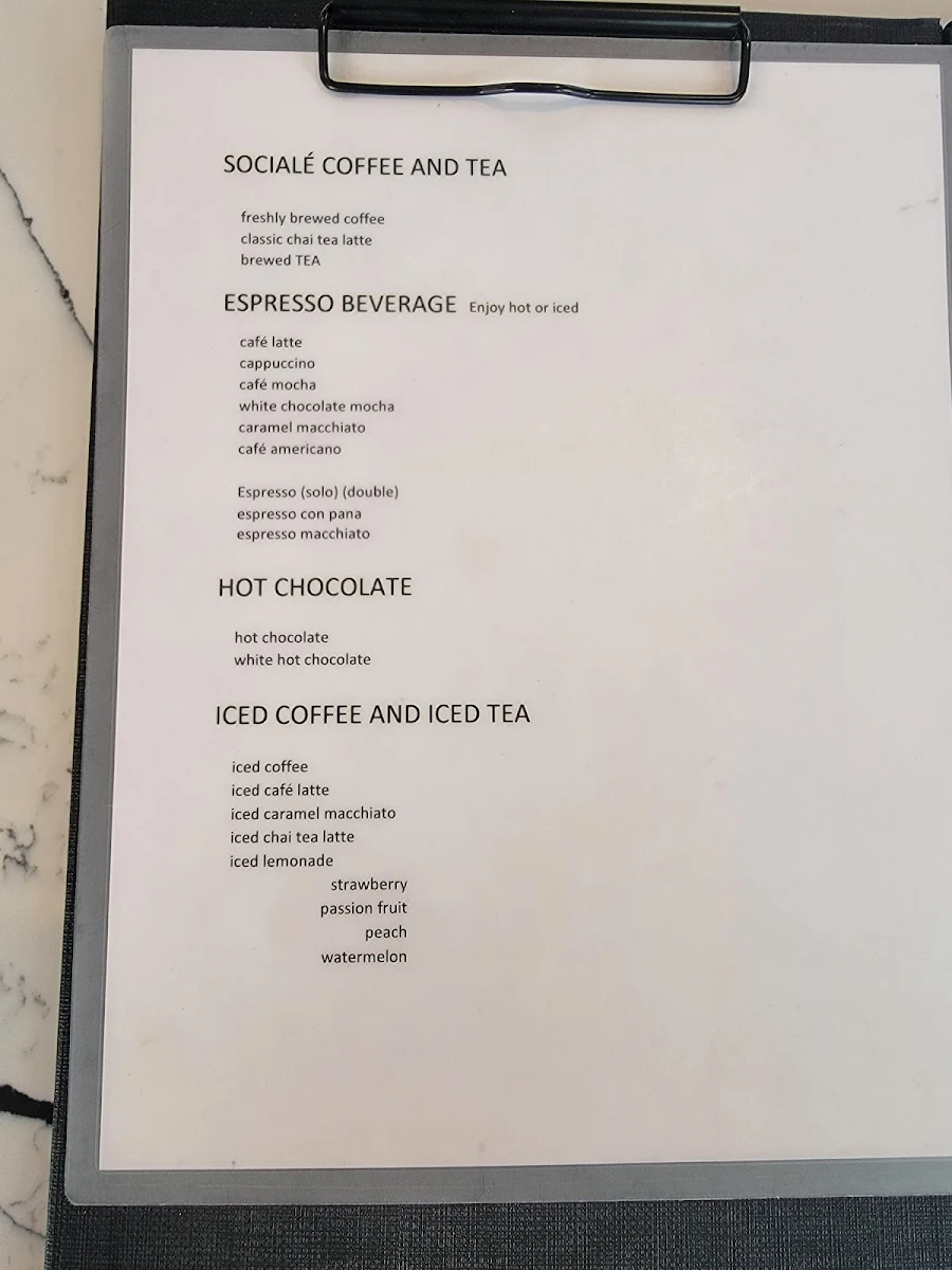 Menu, Socialē