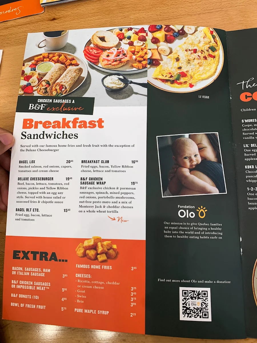 Menu, Ben & Florentine