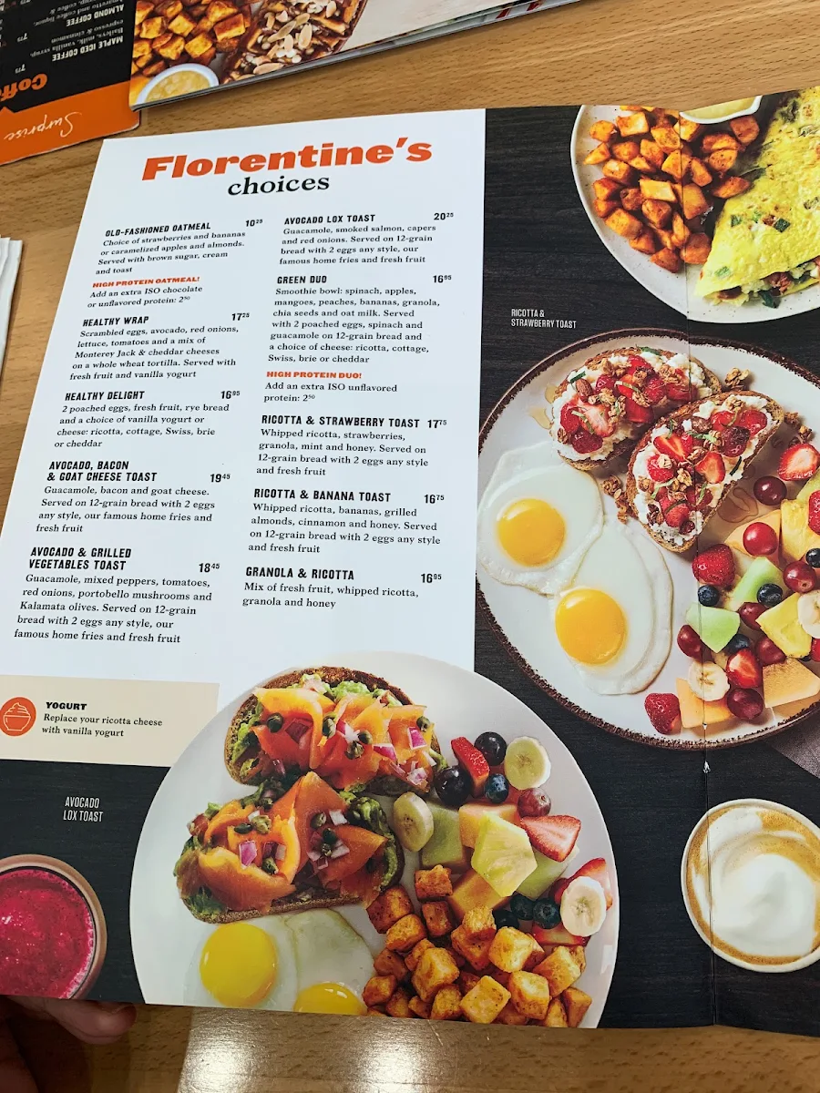 Menu, Ben & Florentine