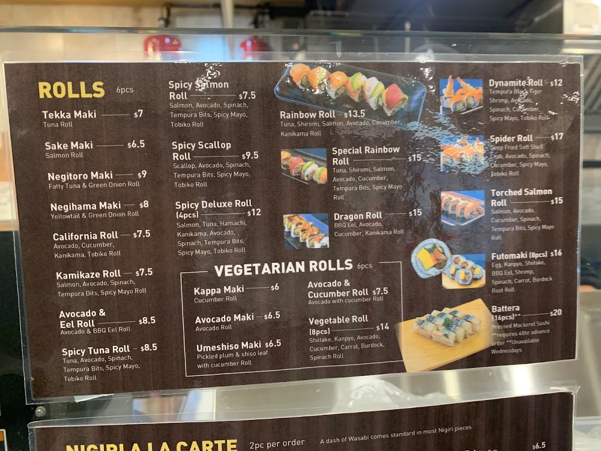Menu, Taro's Fish