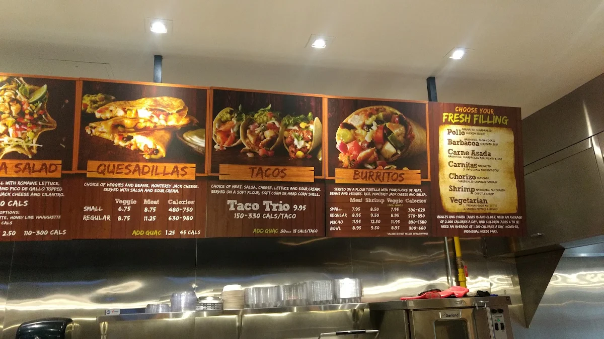 Menu, Mucho Burrito Fresh Mexican Grill