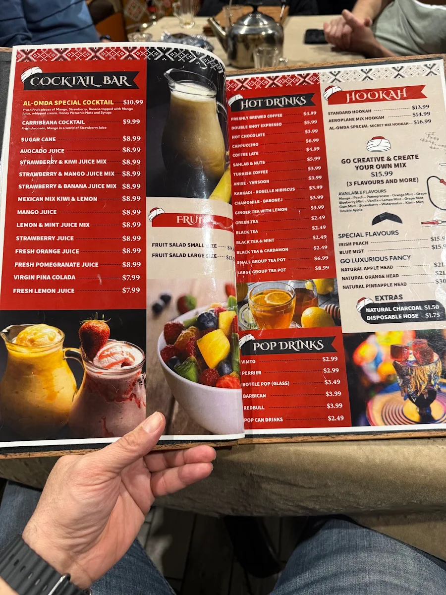 Menu, Al Omda Lounge | Halal Restaurant