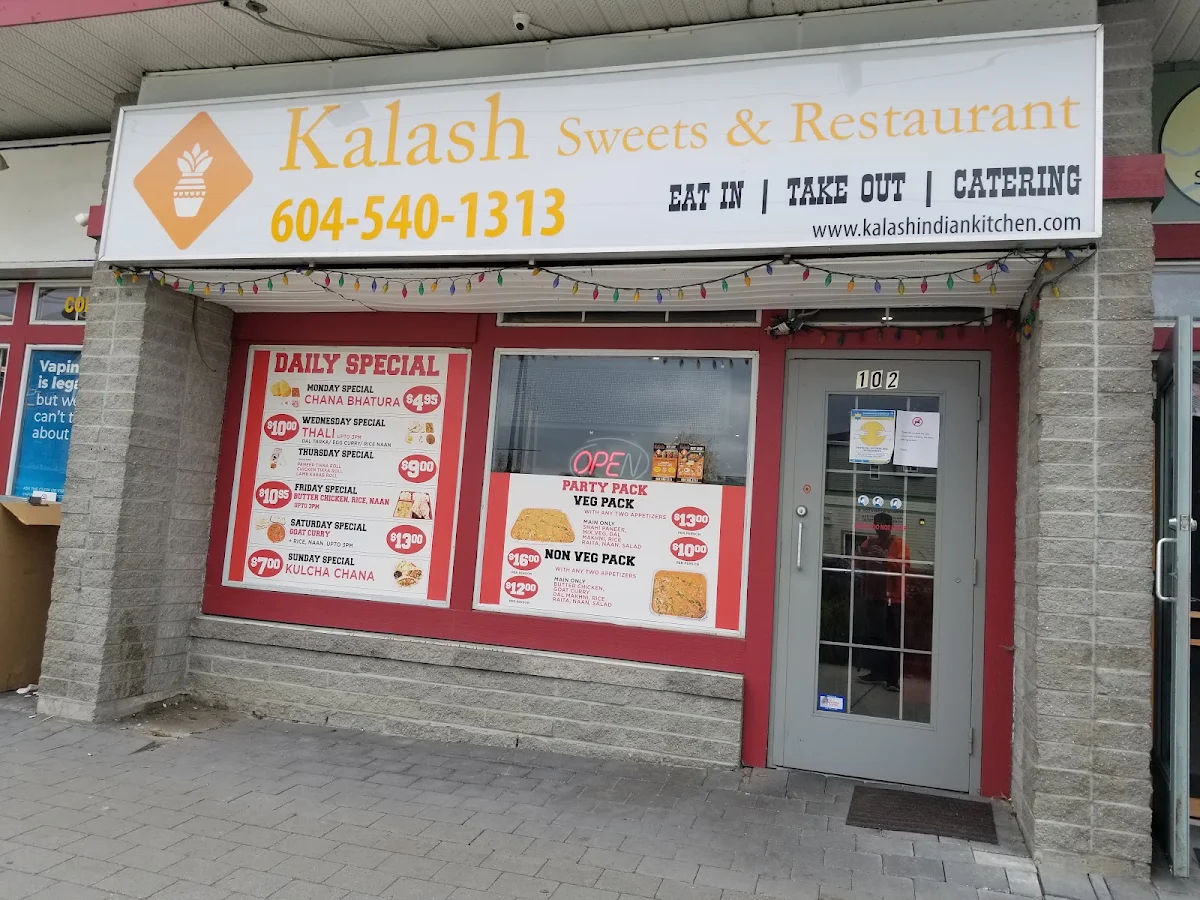 Menu, Kalash Indian Kitchen