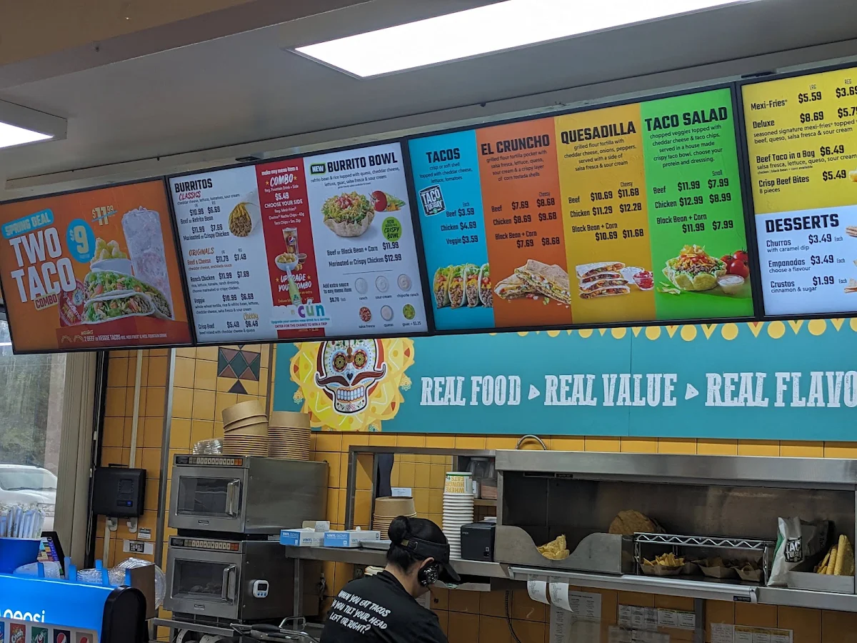 Menu, TacoTime