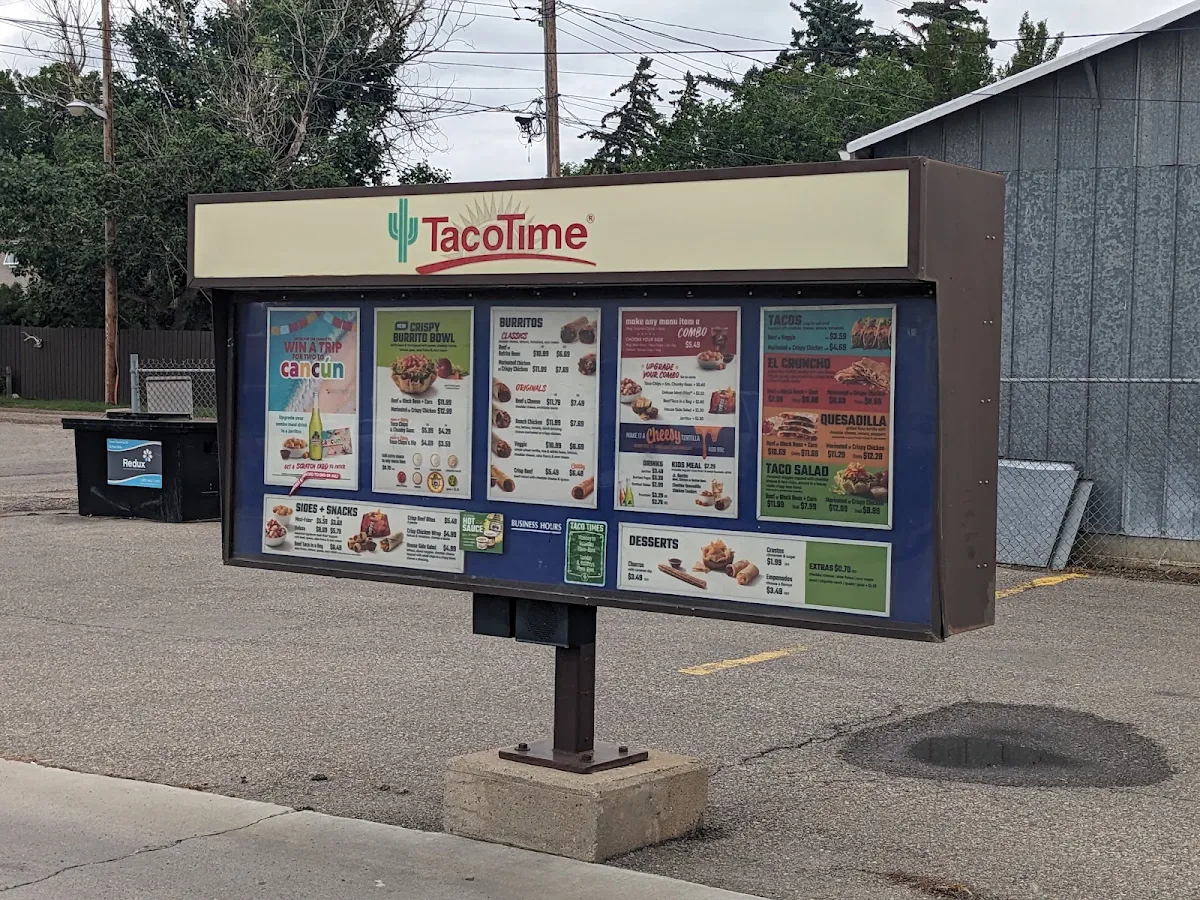 Menu, TacoTime