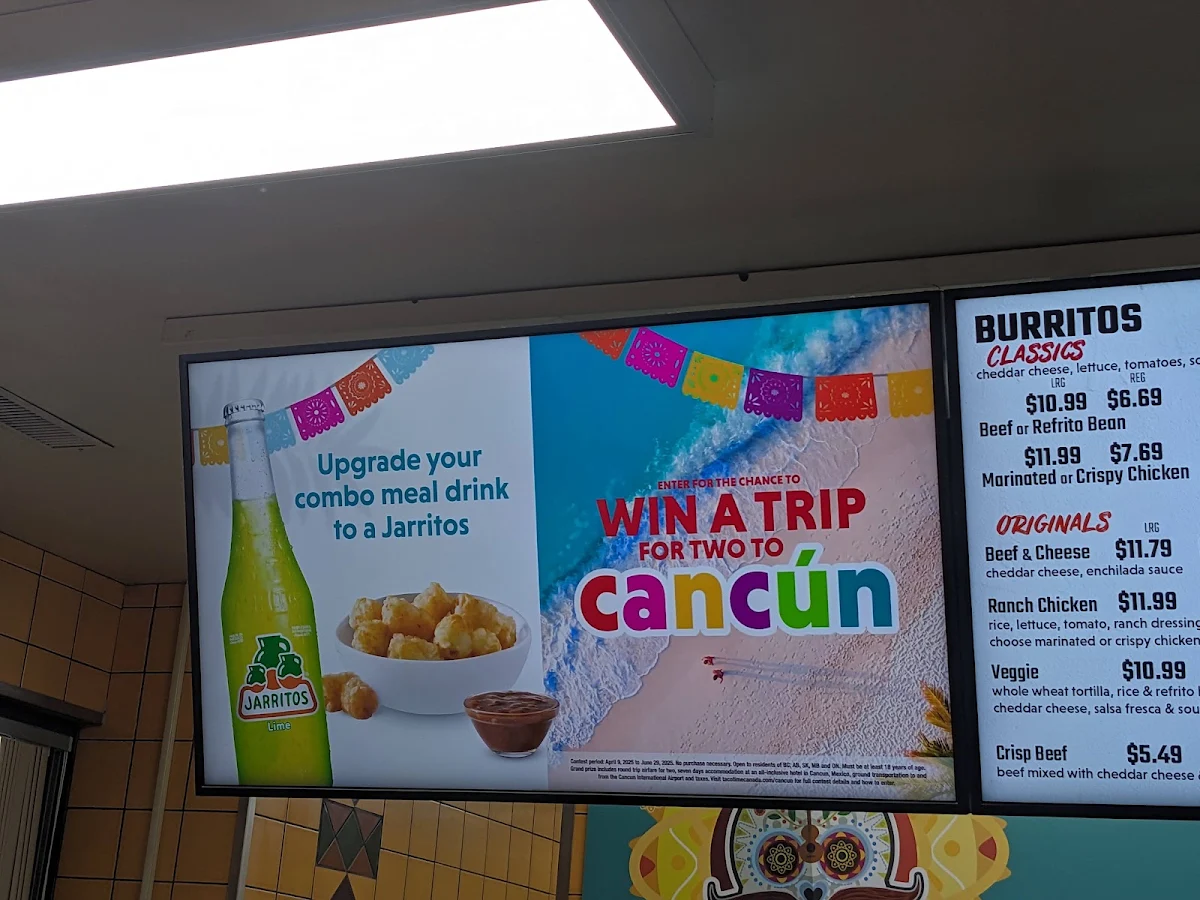 Menu, TacoTime