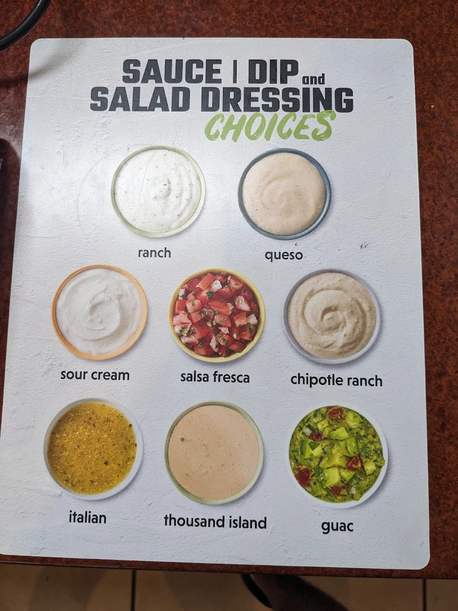Menu, TacoTime