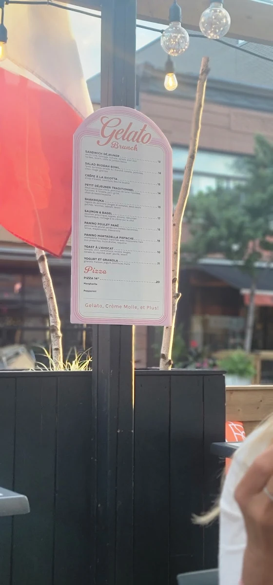 Menu, CAFÉ GELATO - ST-LAURENT