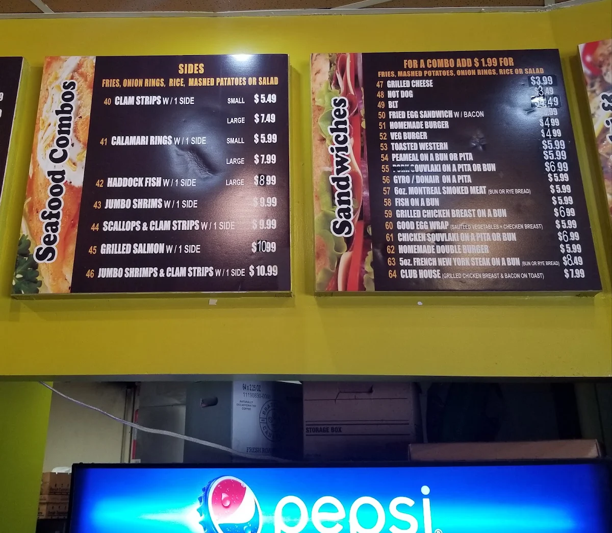 Menu, Good Egg Dining