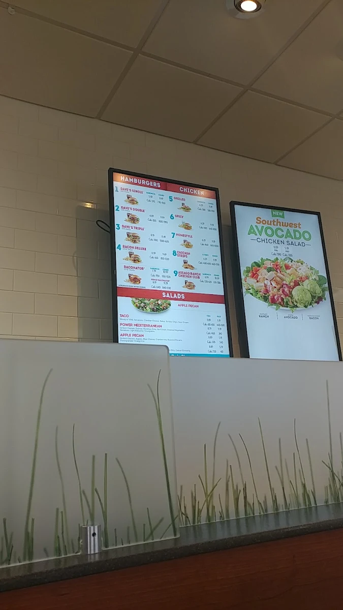 Menu, Wendy's