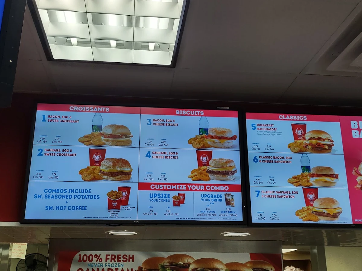 Menu, Wendy's