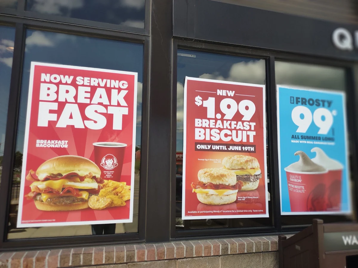 Menu, Wendy's
