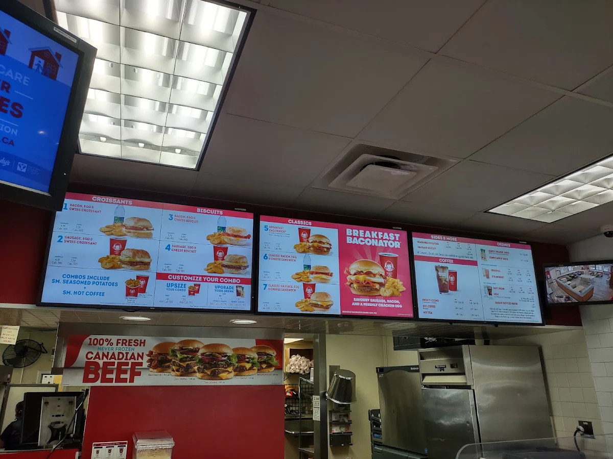 Menu, Wendy's