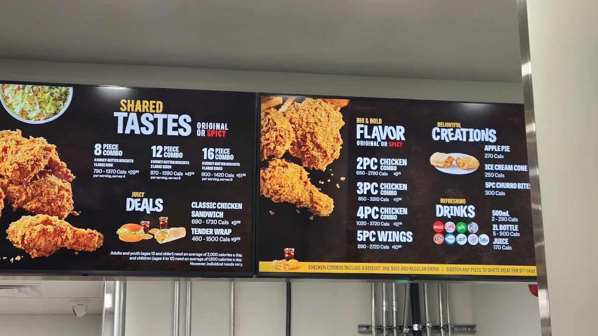 Menu, Church's Texas Chicken - Windsor