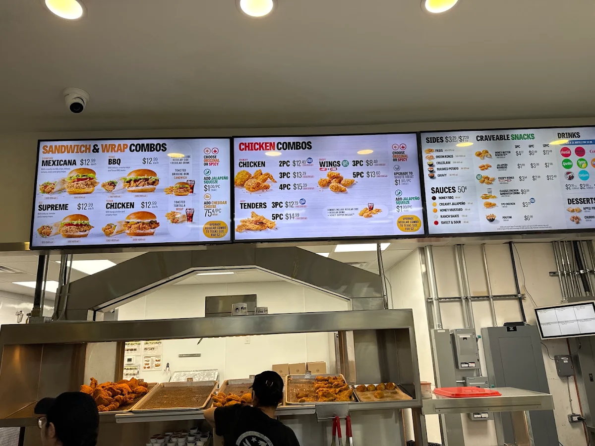 Menu, Church's Texas Chicken - Windsor