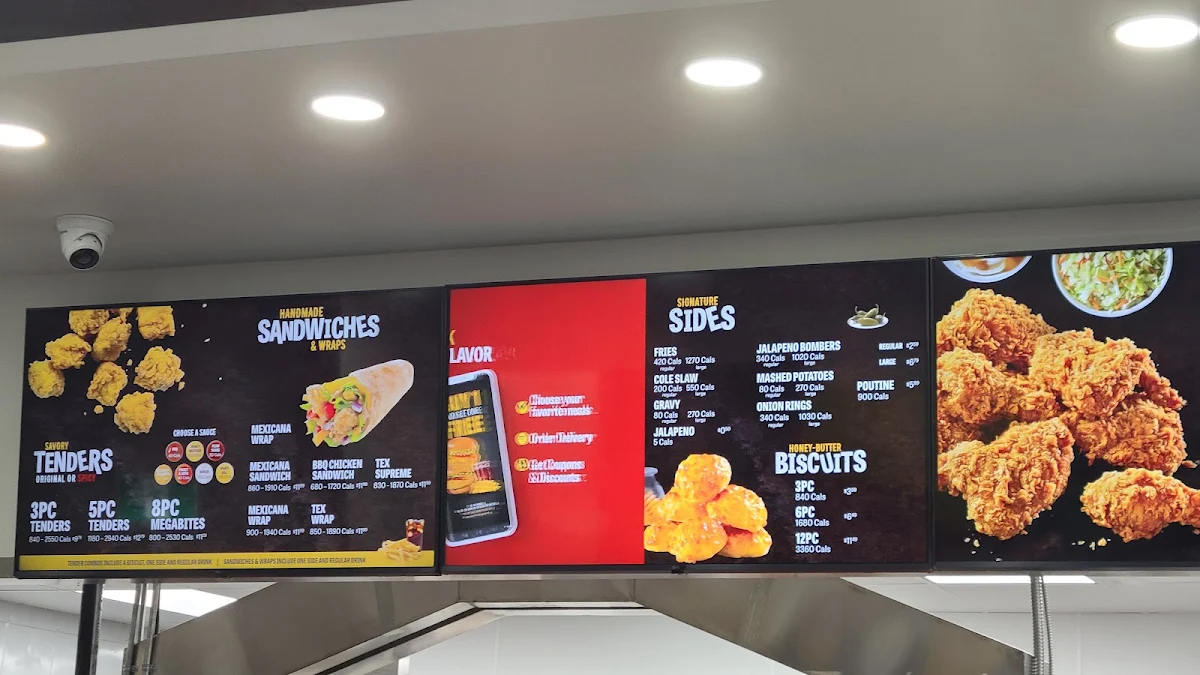 Menu, Church's Texas Chicken - Windsor