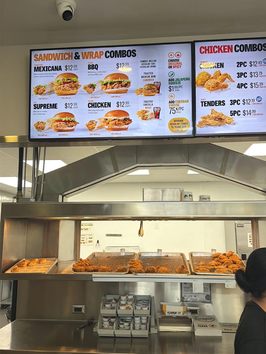 Menu, Church's Texas Chicken - Windsor