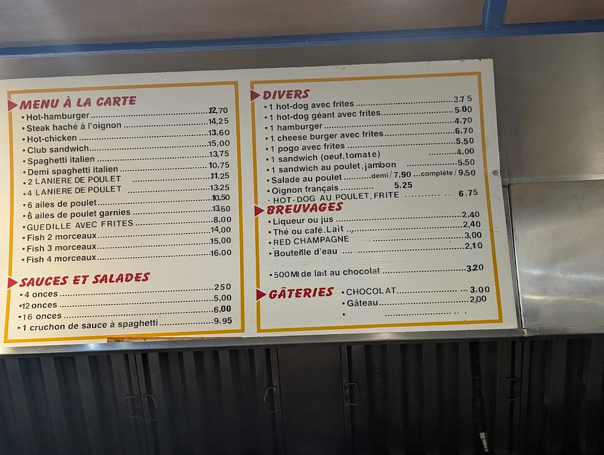 Menu, Le P'tit St-Do