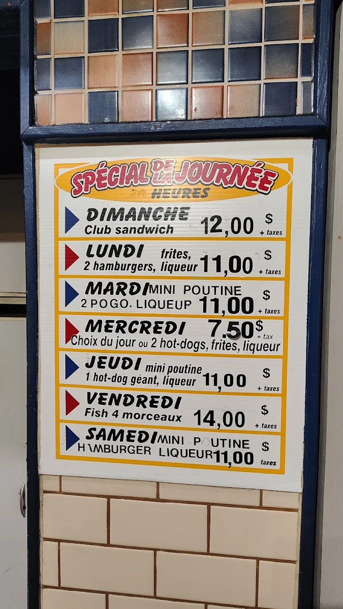 Menu, Le P'tit St-Do