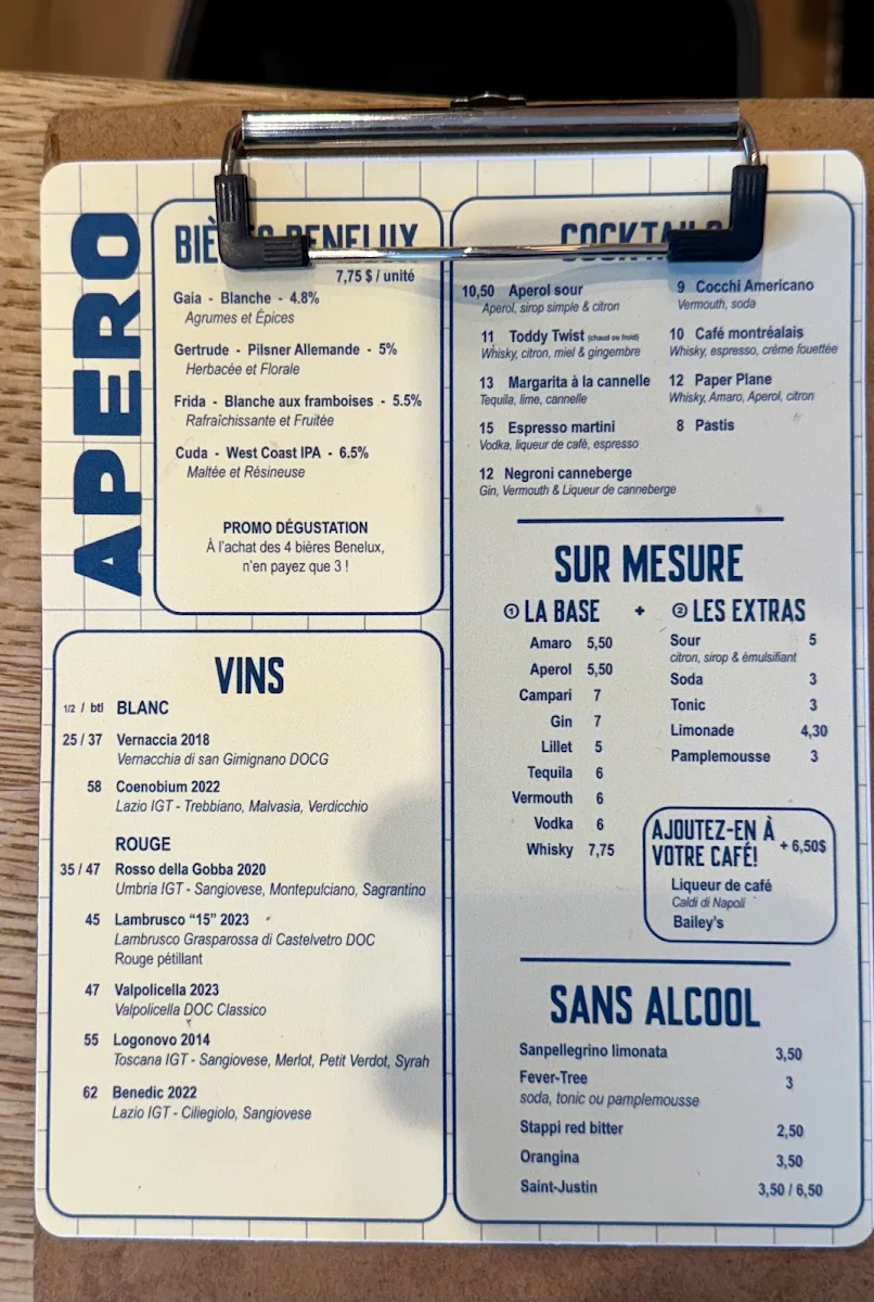 Menu, Lili et Oli Verdun