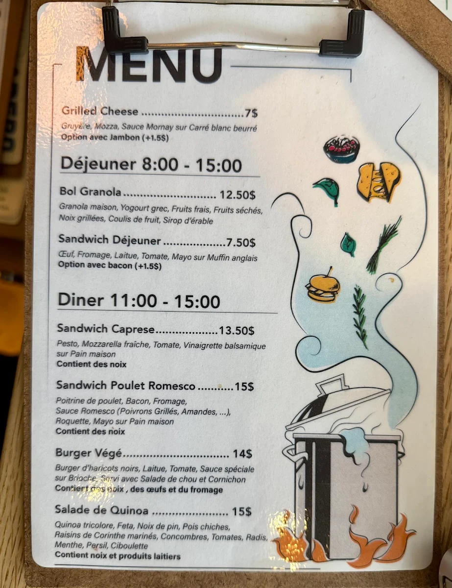 Menu, Lili et Oli Verdun