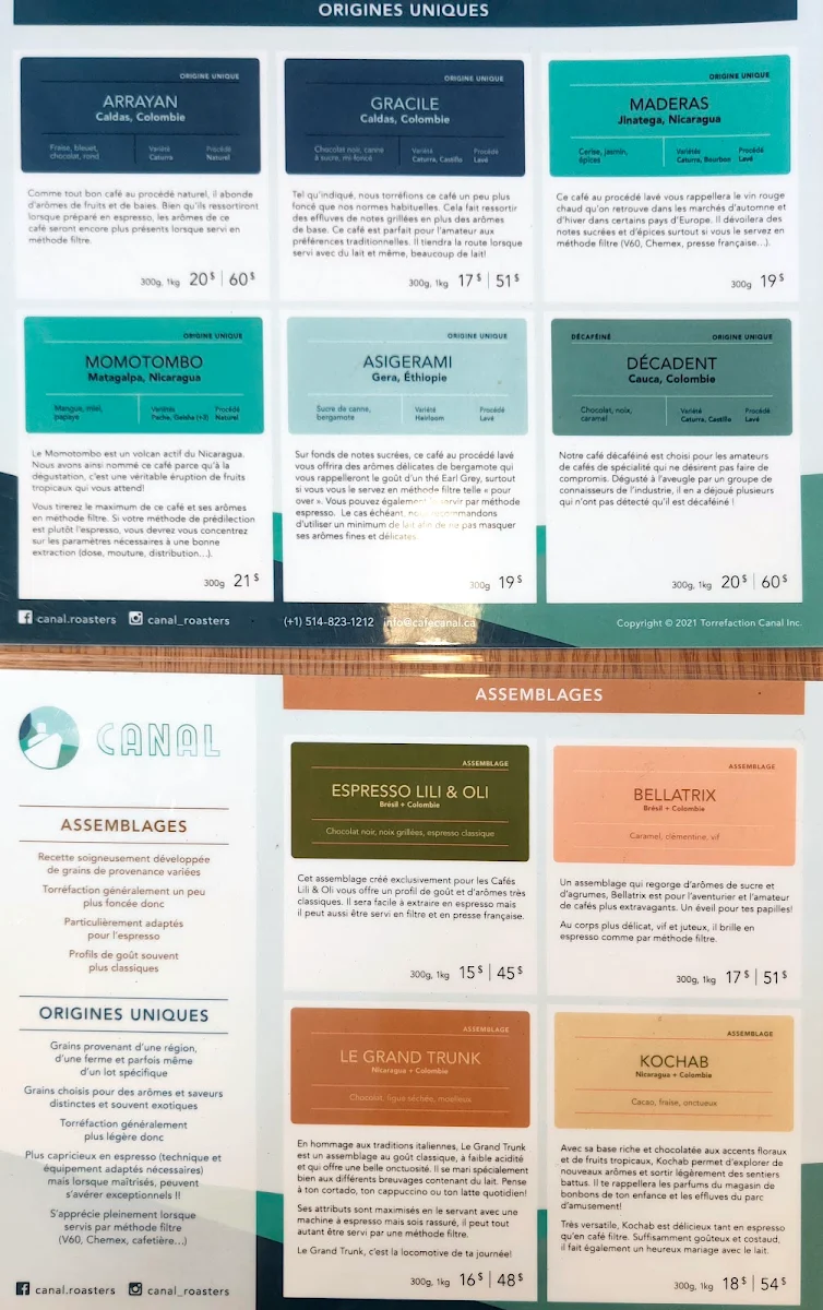 Menu, Lili et Oli Verdun