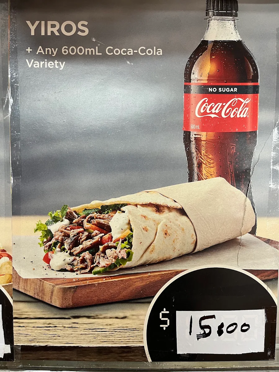 Menu, Berwick Kebabs