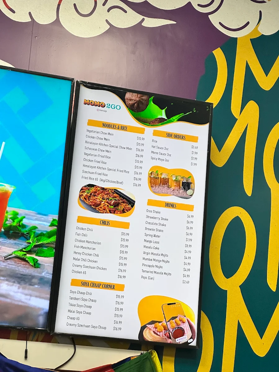 Menu, Himalayan Kitchen