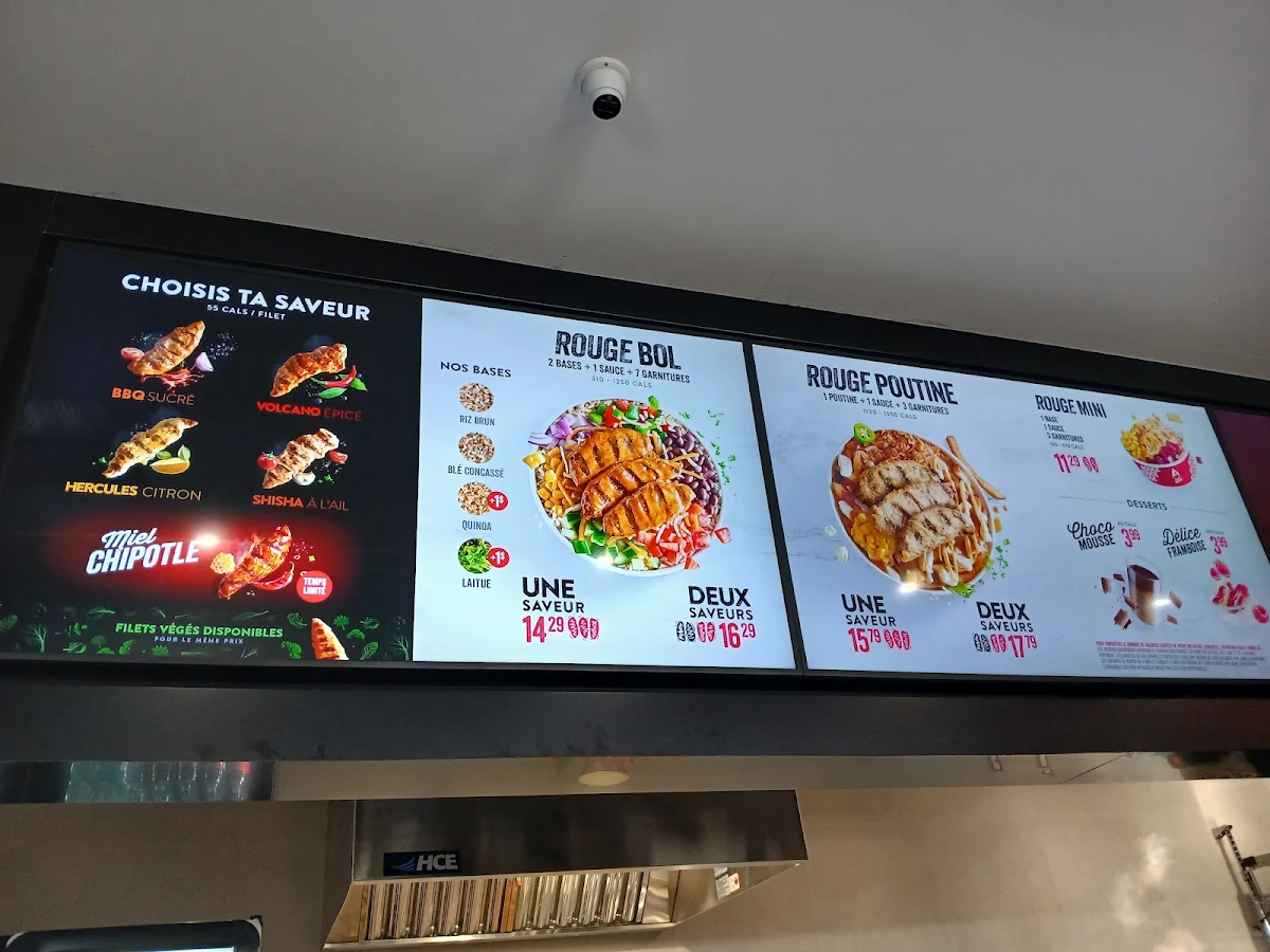 Menu, Poulet Rouge
