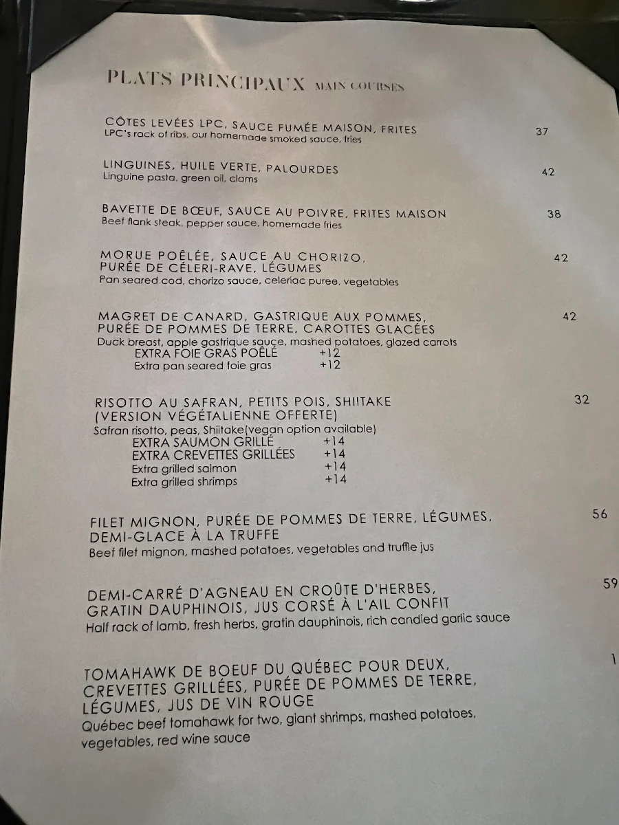 Menu photo 1