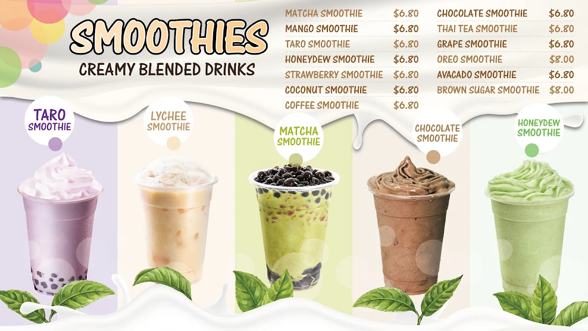 Menu, Flavaboom