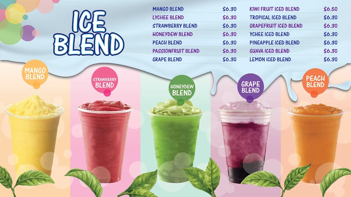 Menu, Flavaboom