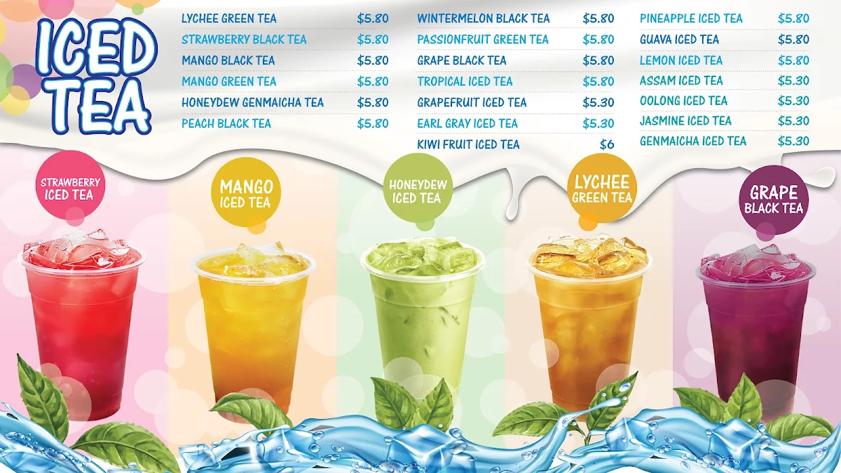 Menu, Flavaboom