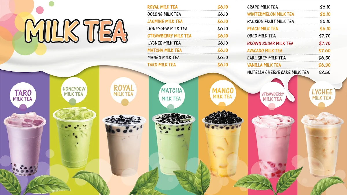 Menu, Flavaboom
